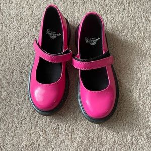 Little girl size 1 Pink patent leather Mary Jane Dr marten shoes